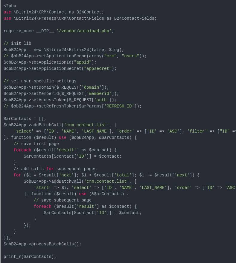bitrix24 rest api mesilov sdk batch get contacts example bitrix24 rest api mesilov sdk batch get contacts example